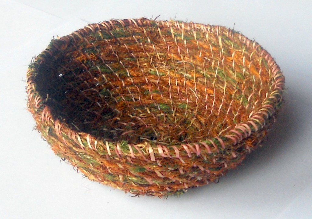 Basket Made From Hair Moss And Grass