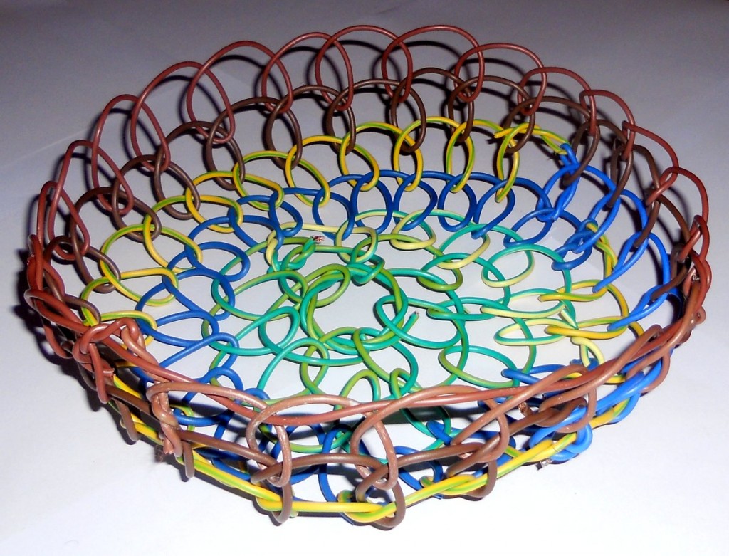 Basket Made From Electrical Wire